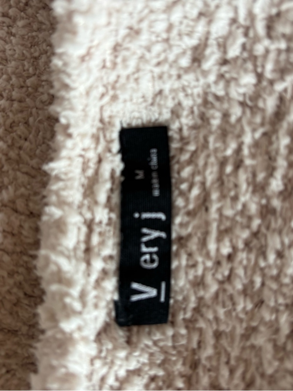 Very J Cream Plush Button-Front Cardigan - Picture 3 of 3